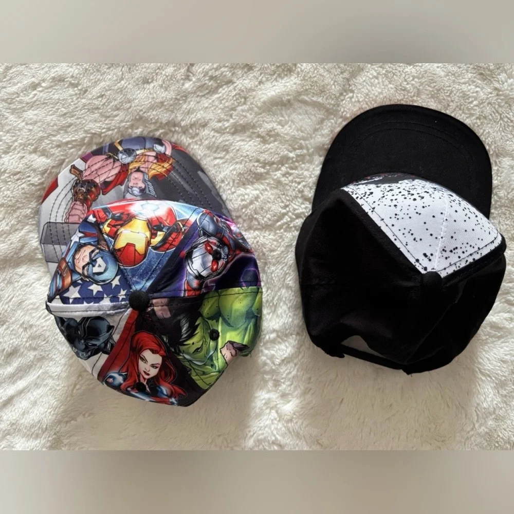 Marvel Avengers/DC Batman Kids SnapBack Hat Bundle Of 2